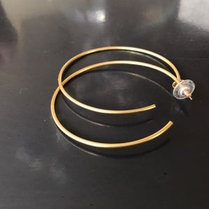Madwell large gold hoop earrings